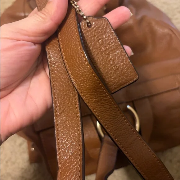 COACH                    Pebbled Leather Billy Backpack brown F37410  🎀🎀🎀 - Picture 13 of 16